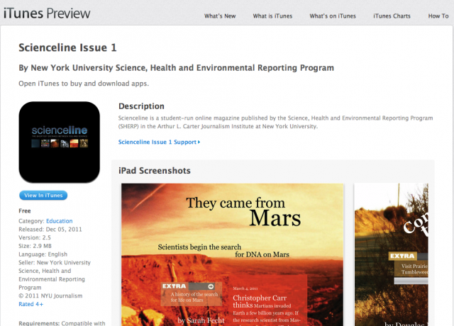 A whole new way to experience Scienceline: the app