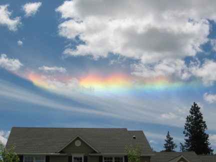 No rain or bow here. [CREDIT: JOHN LIVINGSTON, NATIONAL WEATHER SERVICE]