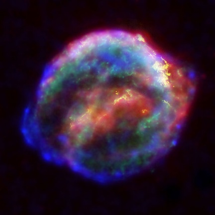 Here comes SCIENCELINE!!! [Kepler's supernova remnant. CREDIT: NASA]