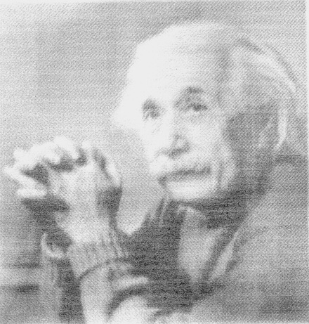 [A CARBON NANOTUBE INK PRINT OF EINSTEIN. CREDIT: K. KORDAS AND G. TOTH, UNIVERSITY OF OULU]