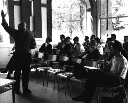 Mathematician Alexandre Grothendieck teaching in an undated photo. [CREDIT: ihes.fr]