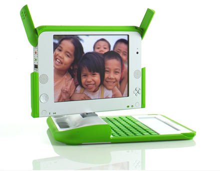 OLPC production prototype [CREDIT: OLPC user: Walter]