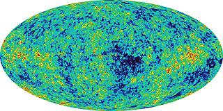 A map of microwave radiation from 379,000 years after the Big Bang. [Credit: NASA Goddard Space Flight Center]