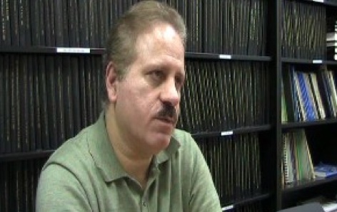 Farshad Khorrami in his office [Credit: Rob Goodier].