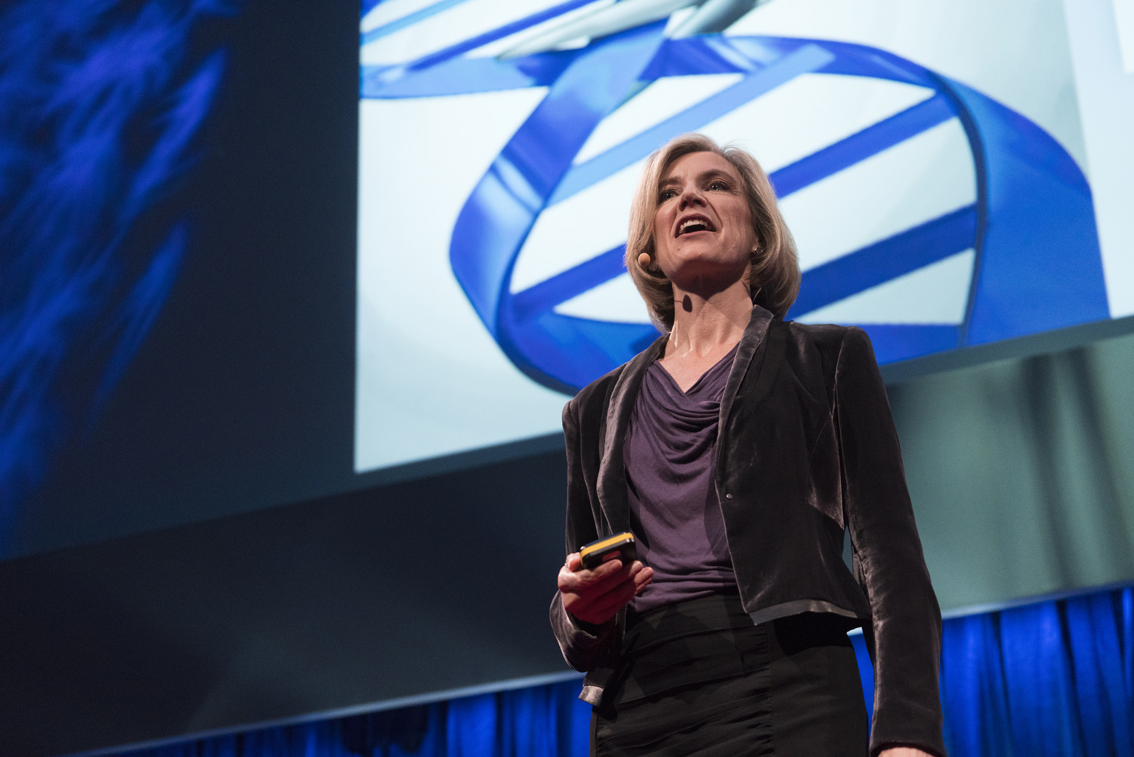 Biochemist Jennifer Doudna describes CRISPR Cas9 at TEDGlobal London, 2015.