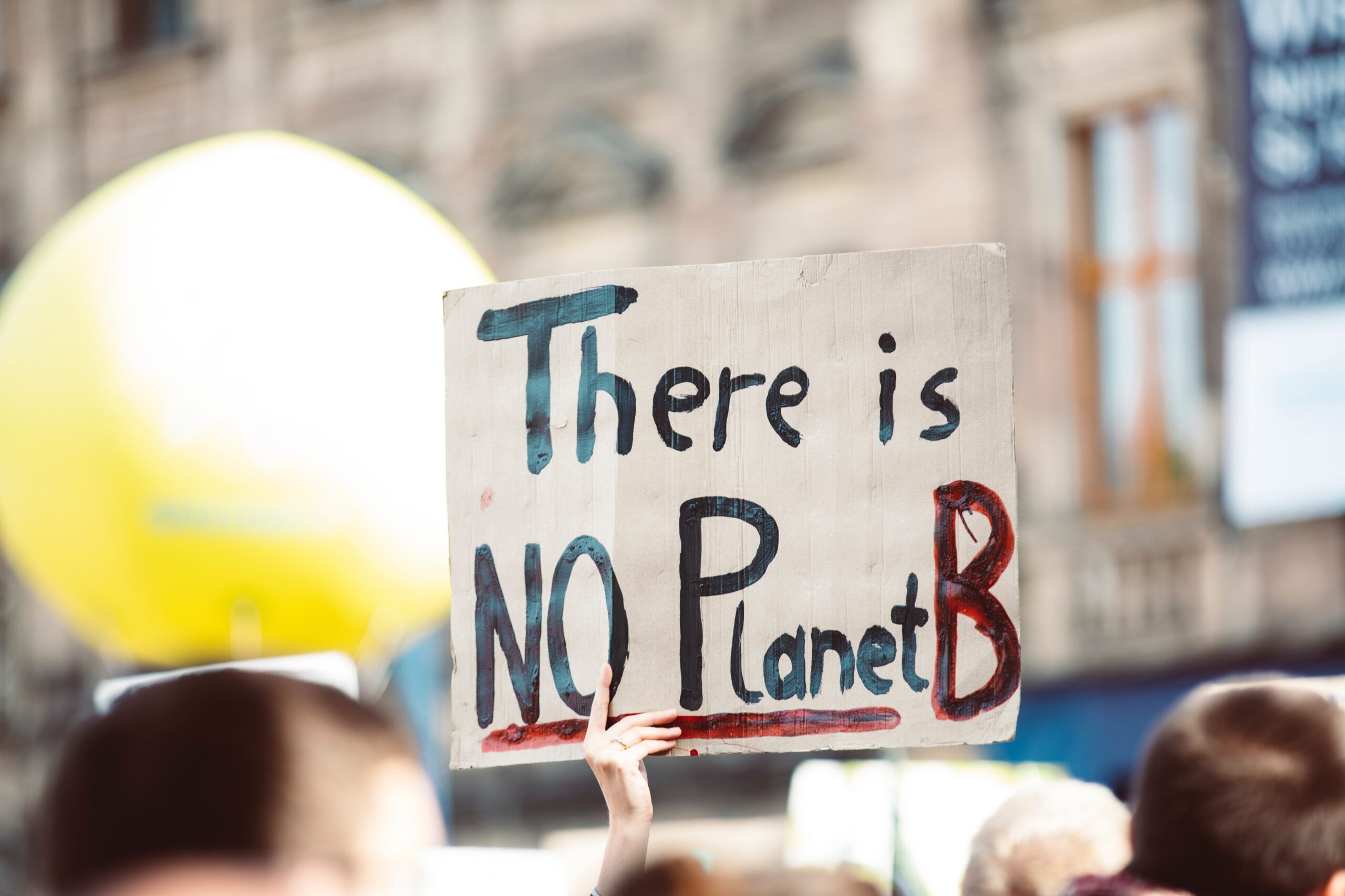 People protesting climate change inaction