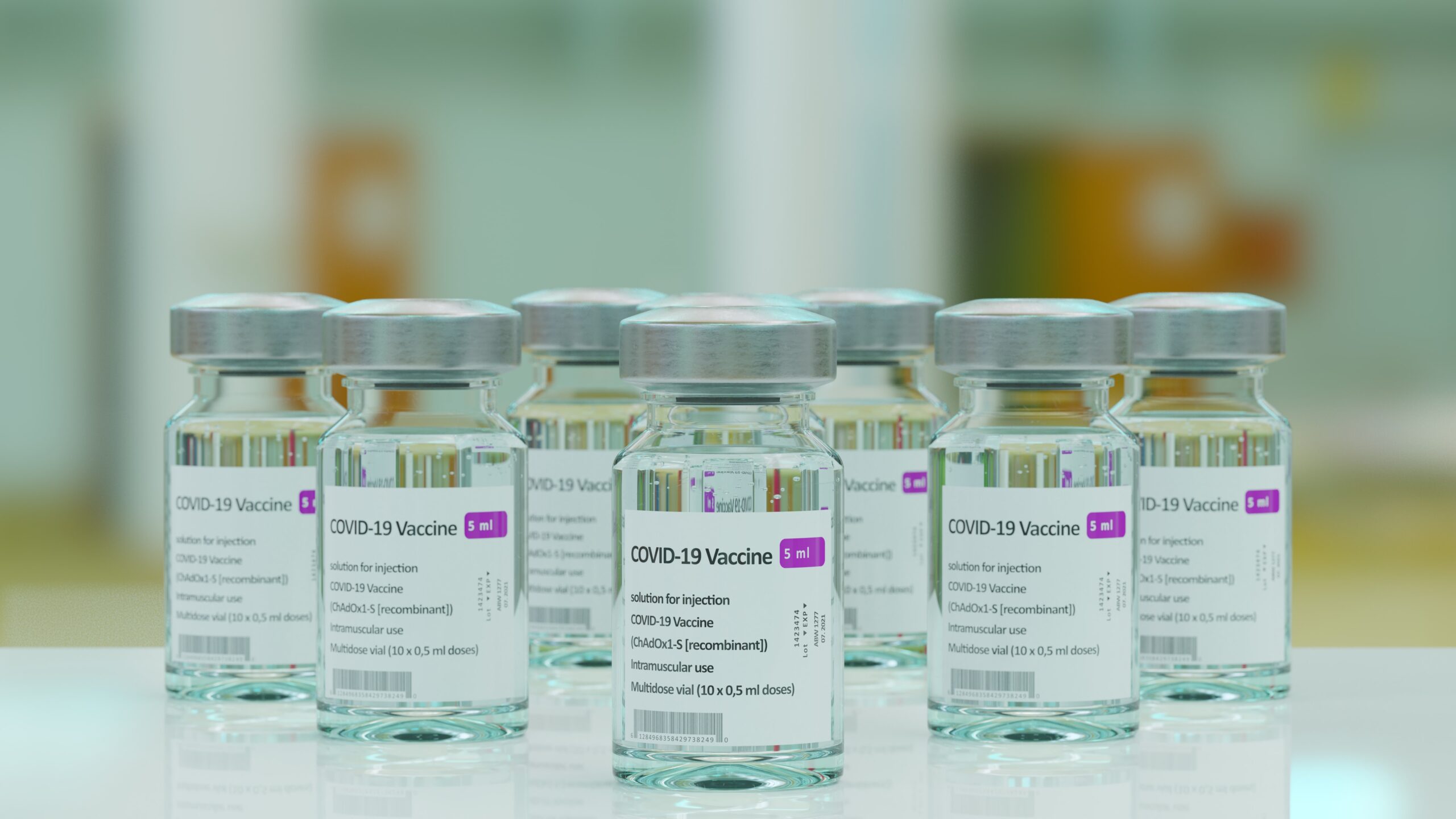 vials of COVID-19 vaccine doses