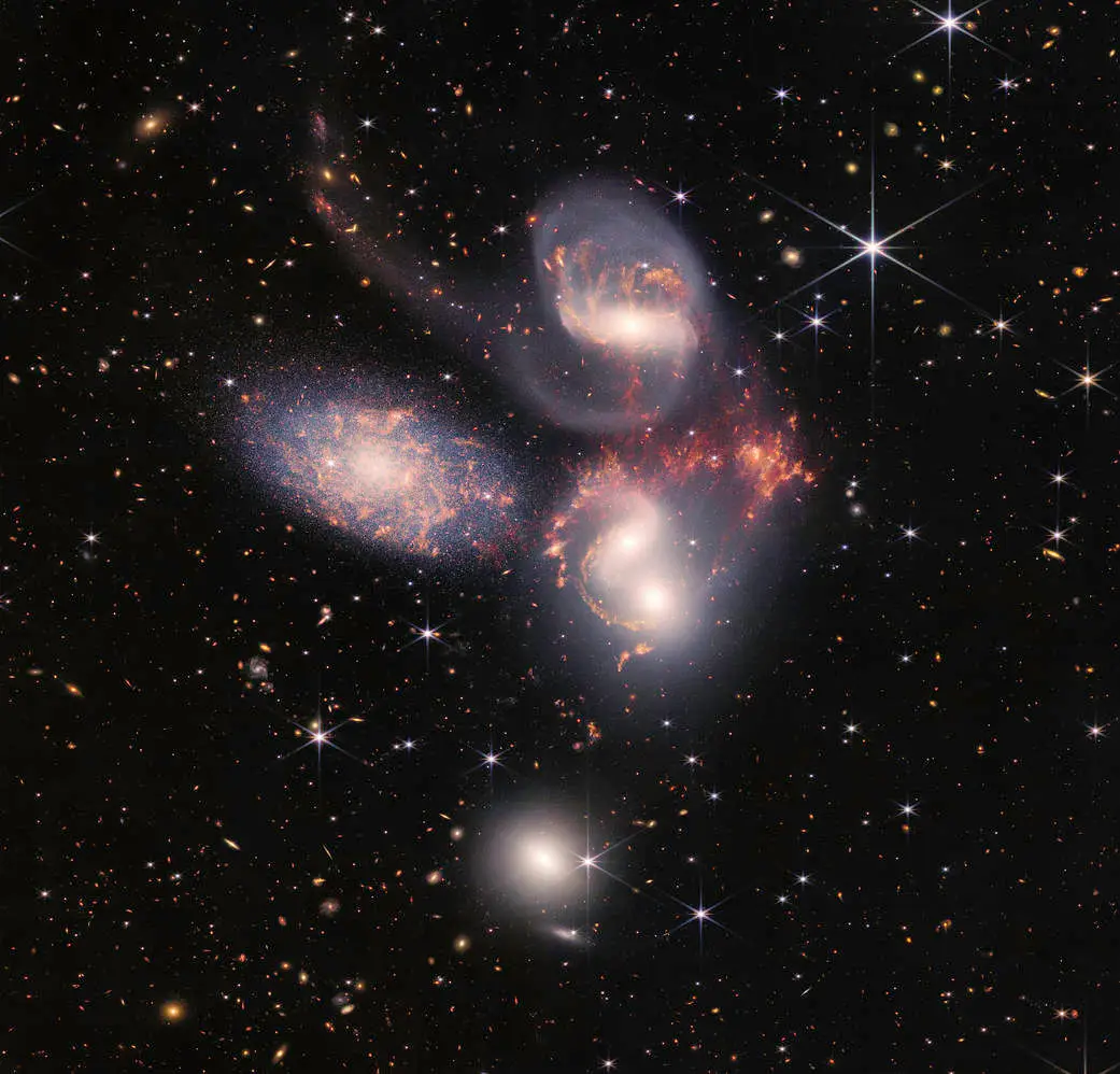 With its powerful, infrared vision and extremely high spatial resolution, Webb shows never-before-seen details in five galaxies captured by the James Webb Space Telescope