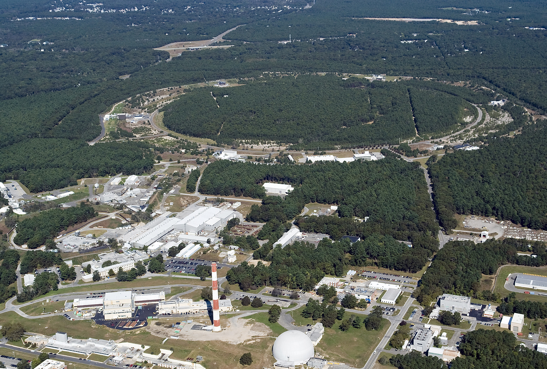 Picture of a particle accelerator at Brookhaven National Laboratory