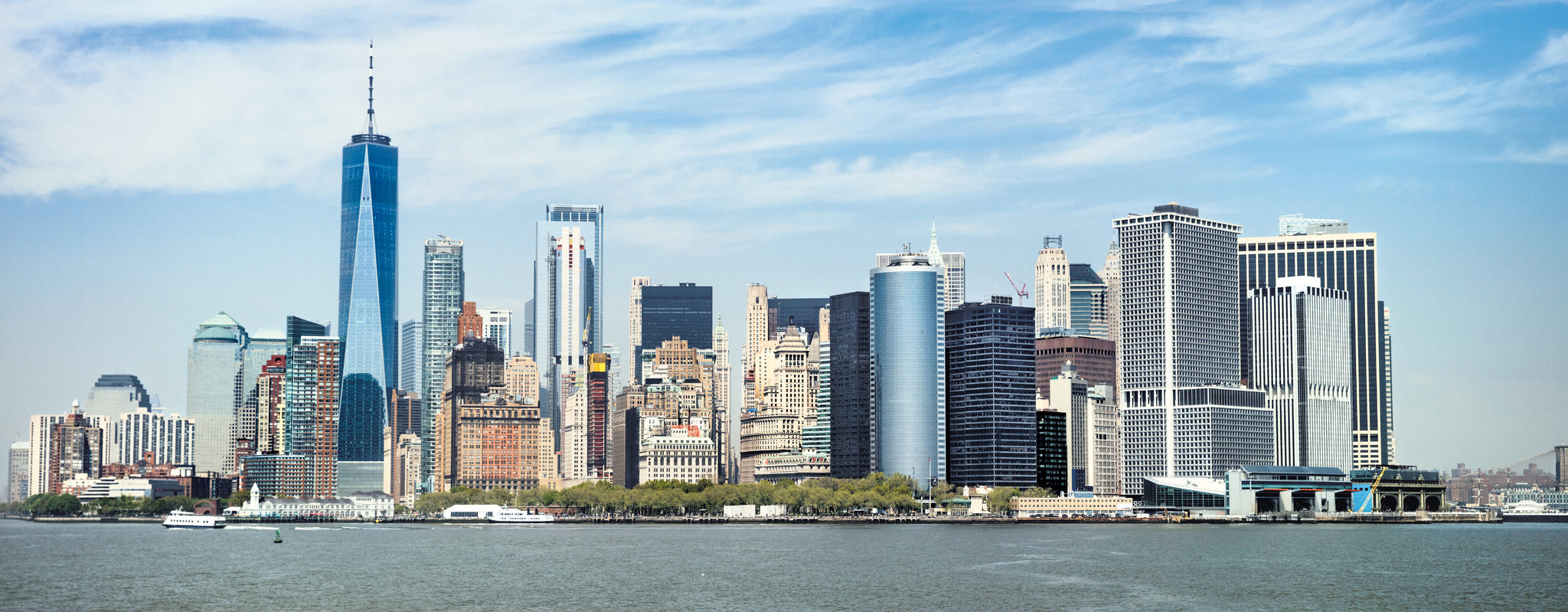 A photo of New York City's skyline