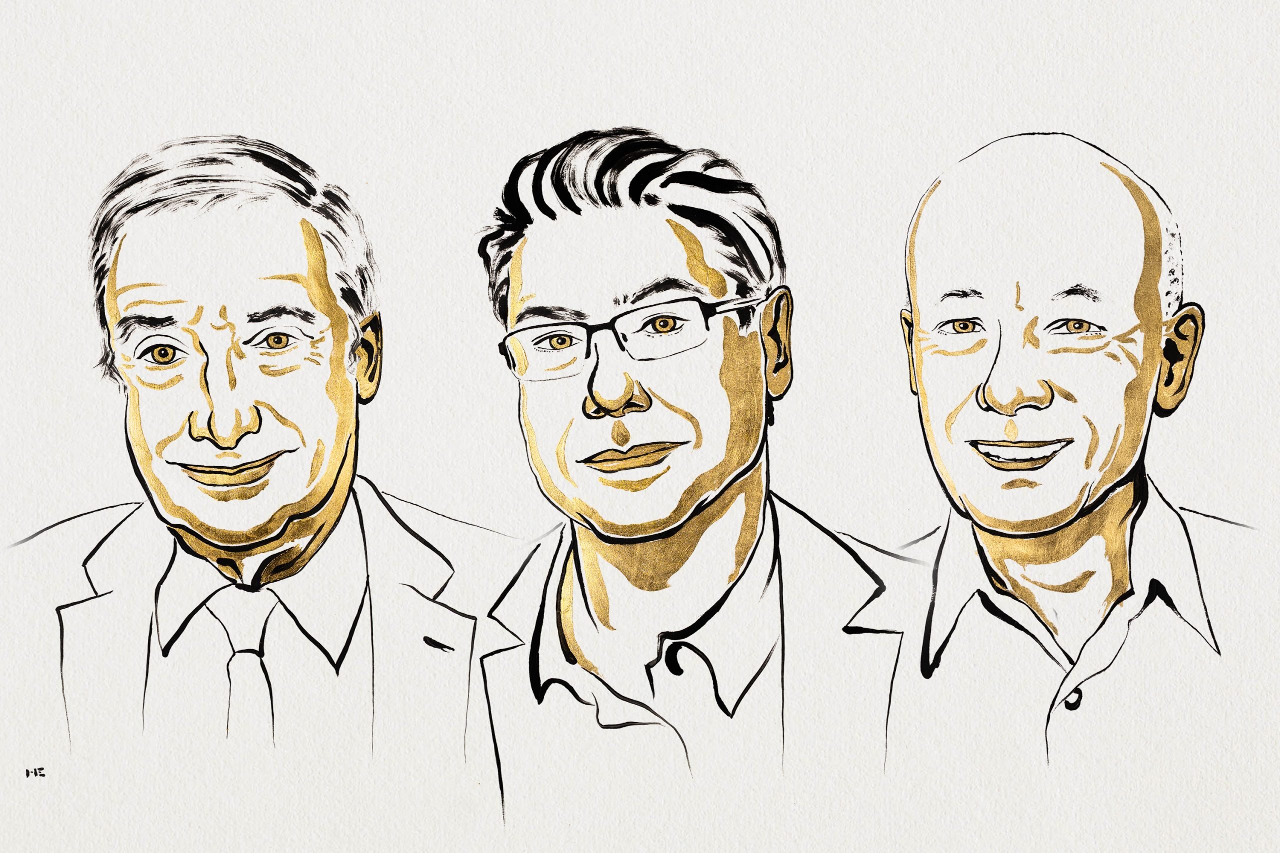 Illustration of Nobel Prize winners in Economics